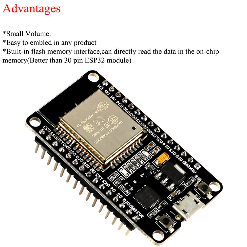 Aitrip 10Pcs Esp32S Esp32 Esp Wroom 32 Development Board 2.4Ghz Dual Core Wifi +Bluetooth 2 Function Microcontroller For Arduino